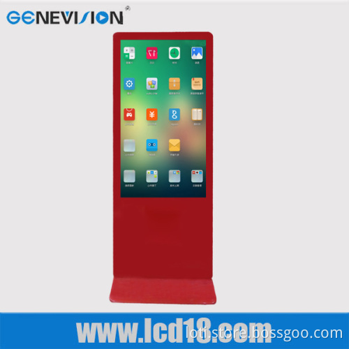 55inch integrated ad player Split Screen Display Lcd Ad Player Touch Screen Vertical Lcd Kiosk